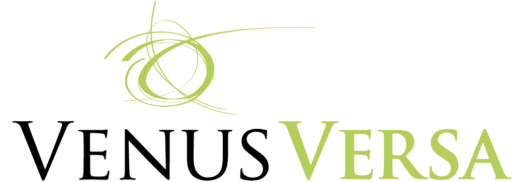 Logo de Venus Versa, plateforme multifonction en soins esthétiques utilisée chez St-Laurent Médico-Esthétique. Plateforme médico-esthétique pour épilation, acné, photorajeunissement et raffermissement de la peau