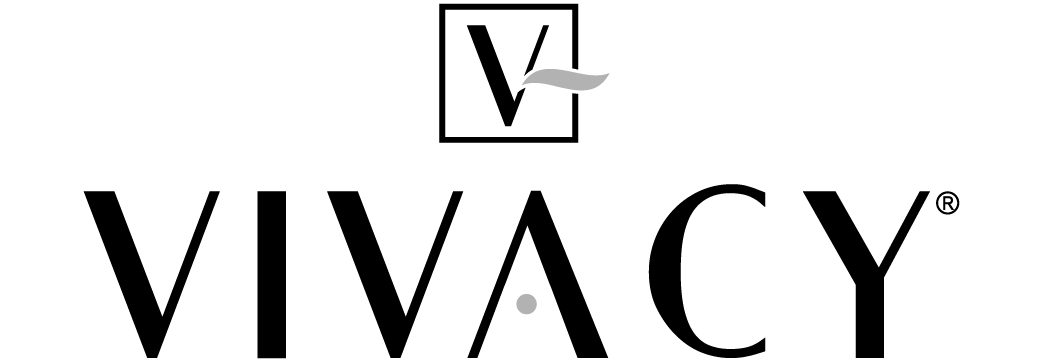 Logo officiel de VIVACY, partenaire en injectables de St-Laurent Médico-Esthétique